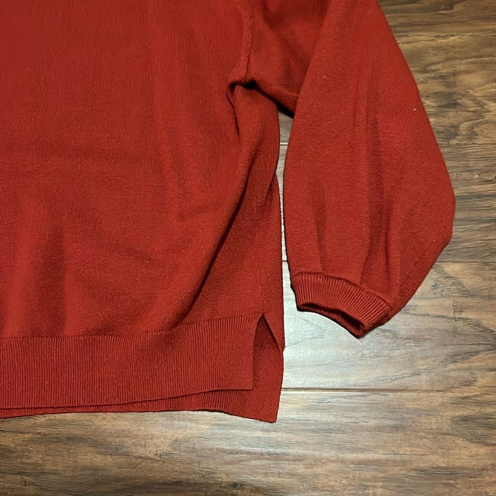 Orange 3/4 Sleeve Sweater - Picture 2 of 5